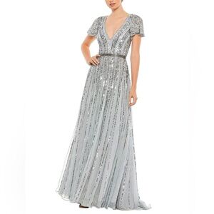 Mac Duggal Gown in Slate Blue